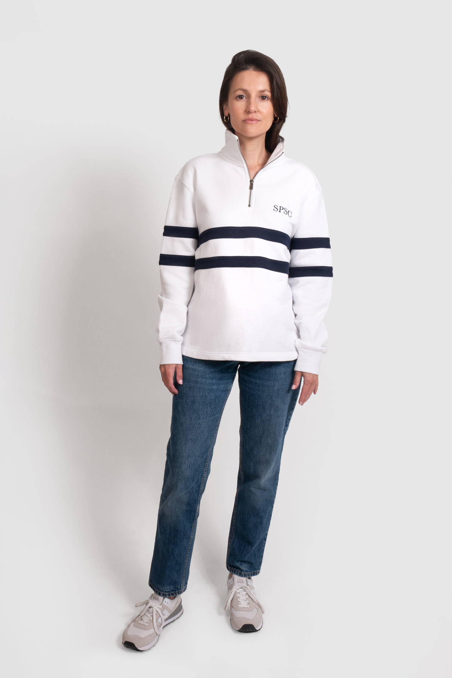 NEW Quarter Zip White - Unisex style