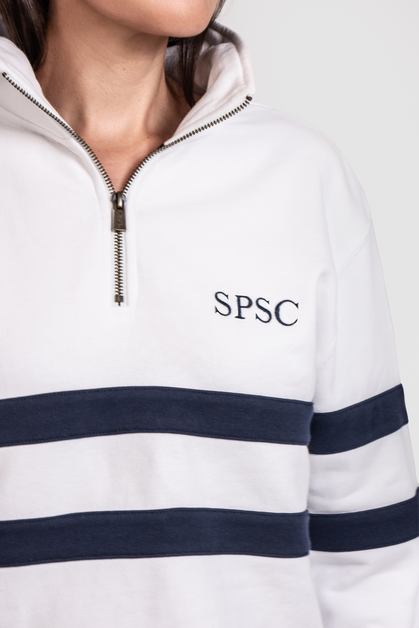 NEW Quarter Zip White - Unisex style